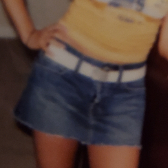 Y2K Hollister Denim Cut Off Skirt - Picture 10 of 10